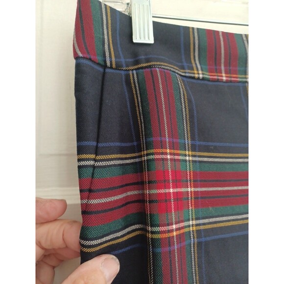 Talbots NWT plaid Hampshire ankle pants 10P woolblend trousers party holiday - Picture 3 of 10